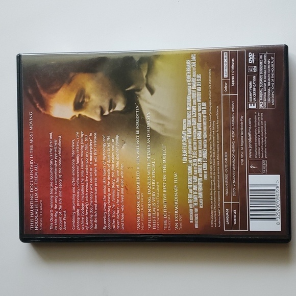 Anne Frank Remembered dvd - Picture 2 of 4
